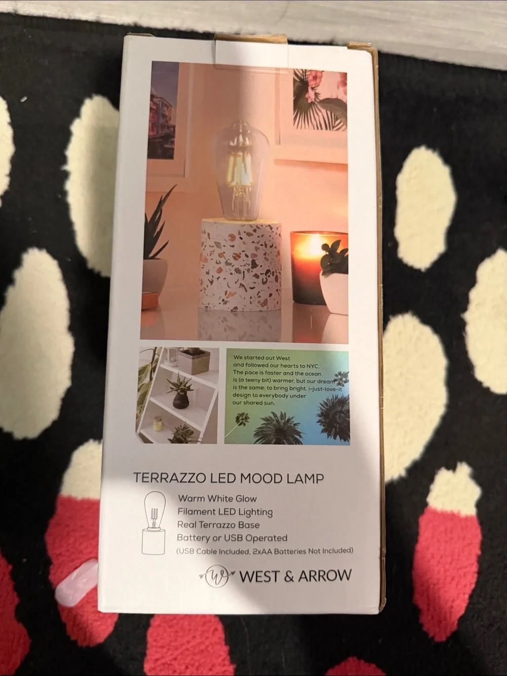 Terrazzo LED mood lamp